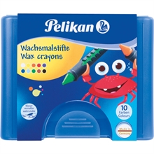 Pelikan crayons de cire 655/10, avec gaine, rond