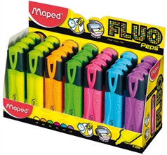 Maped Surligneur FLUO'PEPS Classic, présentoir de 28 pièces