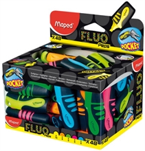 Maped Surligneur FLUO'PEPS Soft Pocket, présentoir de 48