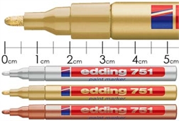 Marqueurs laqués Edding 751 fin