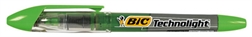 BIC Surligneur Technolight, vert, technologie Liquid Ink