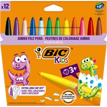 BIC KIDS Feutres Visacolor, étui en carton de 12