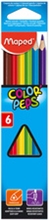 Maped crayons couleur COLOR'PEPS, triangulaire, étui de 6 en