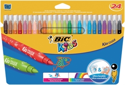 BIC KIDS Feutre Kid Couleur medium, étui en carton de 24