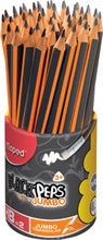 Maped Crayon BLACK'PEPS JUMBO, avec gomme, pot de 46 piŠces