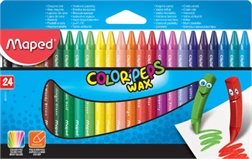 Maped Crayon de cire COLOR'PEPS WAX, étui en carton de 24