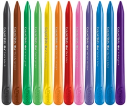 Maped Crayons de cire COLOR'PEPS PlastiClean, étui de 12