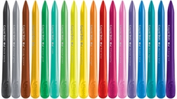 Maped Crayons de cire COLOR'PEPS PlastiClean, étui de 18