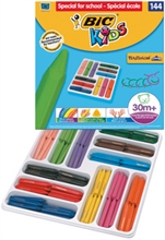 BIC Crayon de cire Plastidecor Triangle, garniture scolaire