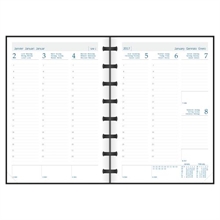 MOLESKINE Calendrier 18M A6 855785 2017/2018,liniert érable jaune