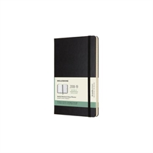 MOLESKINE Calendrier 18M A5 854122 2017/2018,liniert schwarz