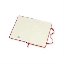 MOLESKINE Calendrier 2018 12M P/A6 854054 1W=1S+ligné,HC,rouge éclar.