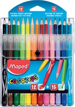 Maped Multi-pack de crayons de couleur et feutres COLOR'PEPS