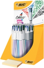 BIC Stylo à bille rétractable 4 Colours "Shine", dans un