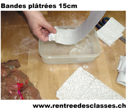 Bandes plâtrées ROCK 15cm x 2.75m