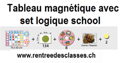 Tableau magnétique avec logic school