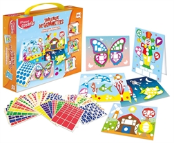 Tableaux de gommettes STICKER BOARDS, 33 pièces