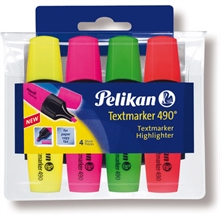 Pelikan Surligneur 490, étui de 4, rechargeable