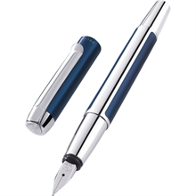 Pelikan Stylo plume"Pura 40",bleu/argent, largeur de plume:F