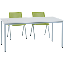 Table POLY 120x60 gris