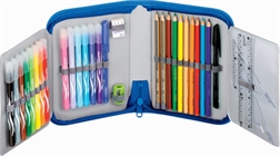 Maped Etui pour écolier Jungle, en polyester, bleu, equipé