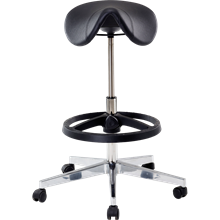 Tabouret JIM assise selle - noir