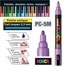 Marqueur peinture POSCA PC-5M pointe ronde